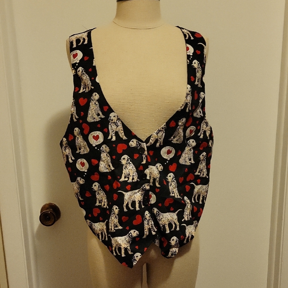 NWOT: 111 MAIN Puppy Love Vest